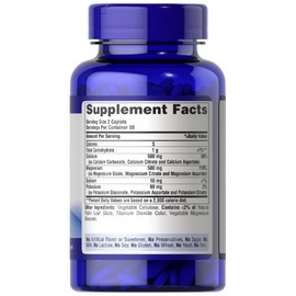 Puritan's Pride Calcium Magnesium Potassium - 100 Caplets