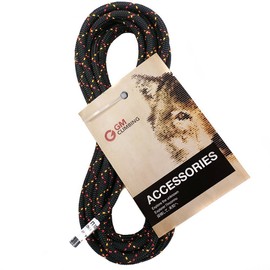 GM CLIMBING 6mm Accessory Cord Rope Double Braid Pre Cut CE (Red Orange Flecks, 6mm 20ft)