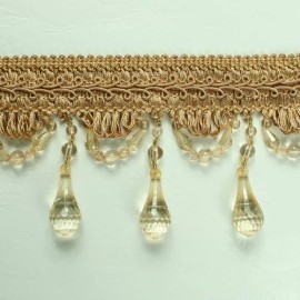 4"Crystal Beaded Fringe Trim-4091-8