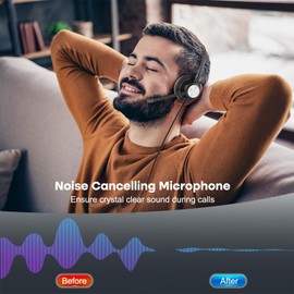 MKJ Telephone Headset with Microphone Noise Cancelling, Corded Call Centre Headphone for Cis co CP-7861, 7942G, 7941G, 7945G, 7960, 7961G, 7962G, 7965G, 7971, 7971G, 7975G 8841, 8861, 9951