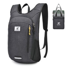 SKYSPER Small Daypack 10L/15L/20L Hiking Backpack Packable Lightweight Travel Day Pack for Women Men, Black, Daypack Backpacks