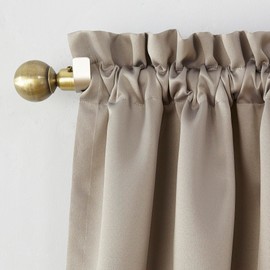 Sun Zero Barrow Panel de cortina de bolsillo para barra de eficiencia energética, Plata (Silver), 1.37 m x 2.41 m