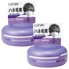 GATSBY (ギャツビー) [Bulk Purchase] Moving Rubber Wild Shake 80g 2-Pack 〇 Men's Wax Hair Wax Hairdressing