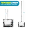 AQUANEAT Aquarium Net with Extendable Long Handle, Adjustable Wastes Skimming