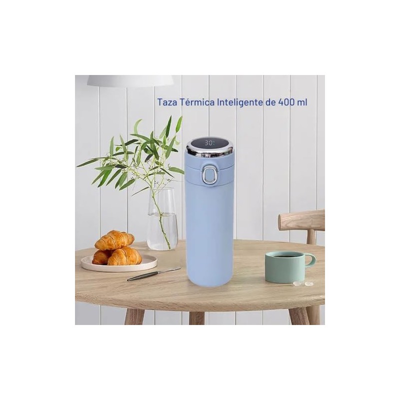 Termo Inteligente, Botella Deportiva de Acero Inoxidable, Aislamiento al Vacío,