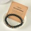 21st Birthday Gifts Bracelet for Him - Inspirational Beaded Bracelets