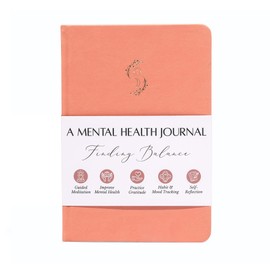LIFTINSPIRE CO. FINDING BALANCE Mental Health Journal – 6-Month Daily Journal with Prompts for Mindfulness, Self-Care & Healing – Anxiety & Depression Relief – Rose Hardcover