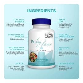 Milamiamor 15 Day Cleanse -gut Andcolon Support Sin Sabor