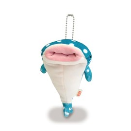 Morisaka Global MOJI-0088 Mochi Jinbee Mini Stuffed Animal 2.8 x 2.0 x 5.5 inches (7 x 5 x 14 cm), Healing, Mochi Mochi Texture