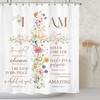 LIGHTINHOME Inspirational Shower Curtain 60Wx72H Inches,Christian Bible Verses Bathroom Decor,