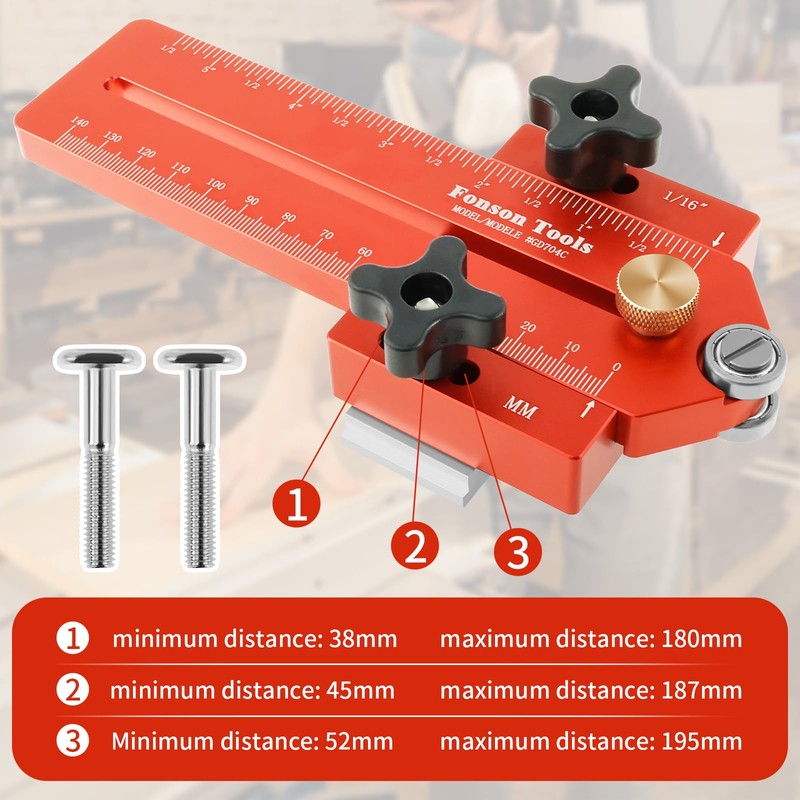 Abizarch Thin Rip Table Saw Jig Aluminum Alloy Table Saw