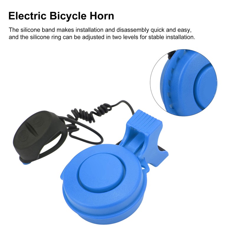 Electric Bike Horn Waterproof USB Rechargeable Bicycle Bell for Mountain