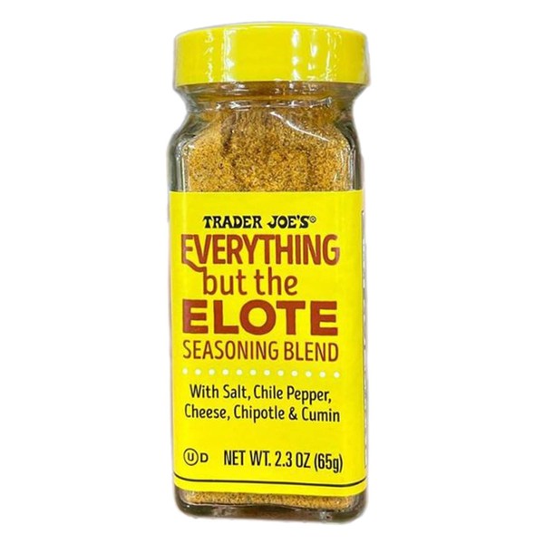 Trader Joe's Everything But The Elote Seasoning Blend 2.3 Oz! Mix Of Salt, Chili Pepper, Cheese, Chipotle, And Cumin! Perfect For Your Tasty Homemade Elote Mexican Snack! Choose Your Pack! (1)
