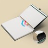 PYNEX Notebook A5 Lined, Hardcover, Notebook, Leather Notepad with 192
