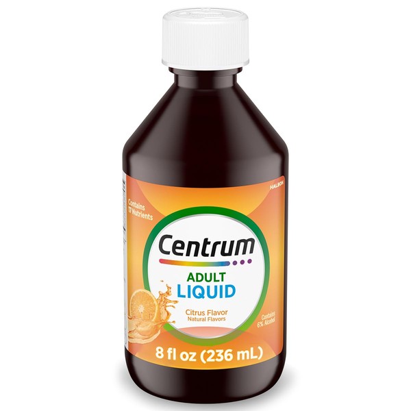 Centrum Liquid Multivitamin for Adults, Multivitamin/Multimineral Supplement with B Vitamins