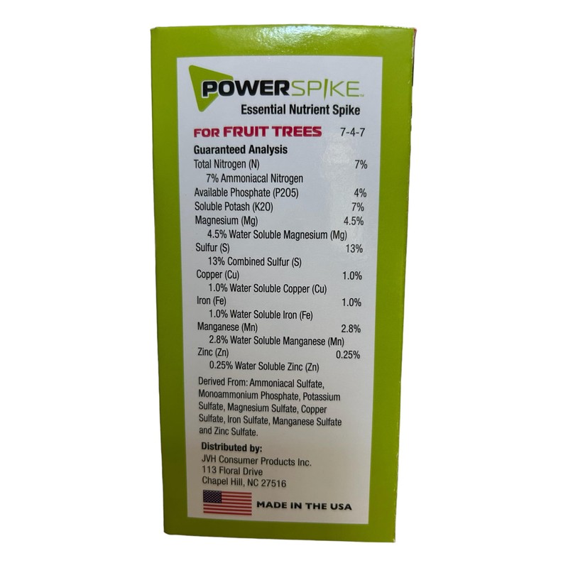 Power Spike for Fruit Trees. Specifically formulated to Effectively Feed