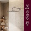 Regadera Tipo Lluvia de Acero Inoxidable con Brazo de Pared