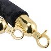 JAPCHET 4 Pack 6.5 Feet Velvet Rope, Black Velvet Stanchion