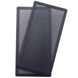 KAUMO PC Case Dustproof Filter Magnetic Suction (4.7 x 9.4 inches (12 x 24 cm), Pack of 2, Plastic Mesh Net