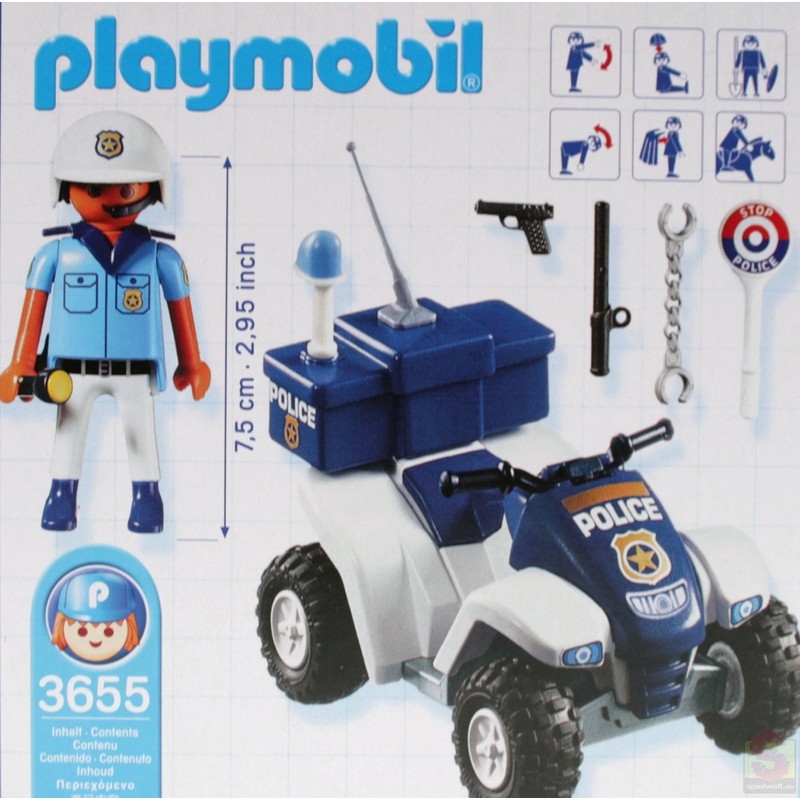 PLAYMOBIL® 3655 - Police-Quad