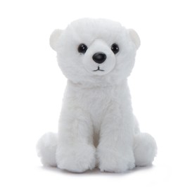 The Petting Zoo Polar Bear Stuffed Animal Plushie, Gifts for Kids, Wild Onez Babiez Zoo Animals, Polar Bear Plush Toy 6 inches