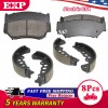EXPPOWER 6pc Front Ceramic Brake Pads + Rear Shoes Kit