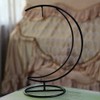 moin moin 2109DH292 Hanging Base, Exhibition Hook, Iron, Moon Shape,