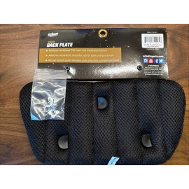Schutt Youth Football Shoulder Pad Back Plate w/Hardware Black and White NWT