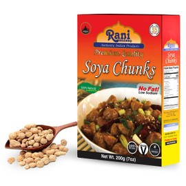 Rani Soya Chunks Nuggets (High Protien) 7oz (200g) ~ All Natural, Salt-Free | Vegan | No Colors | Gluten Friendly | NON-GMO | Kosher | Indian Origin | Meat Alternate Substitute