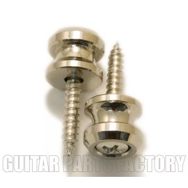Aftermarket AP-0683-001 (2) Nickel Strap Buttons & Screws for Old Style Strap Locks Systems