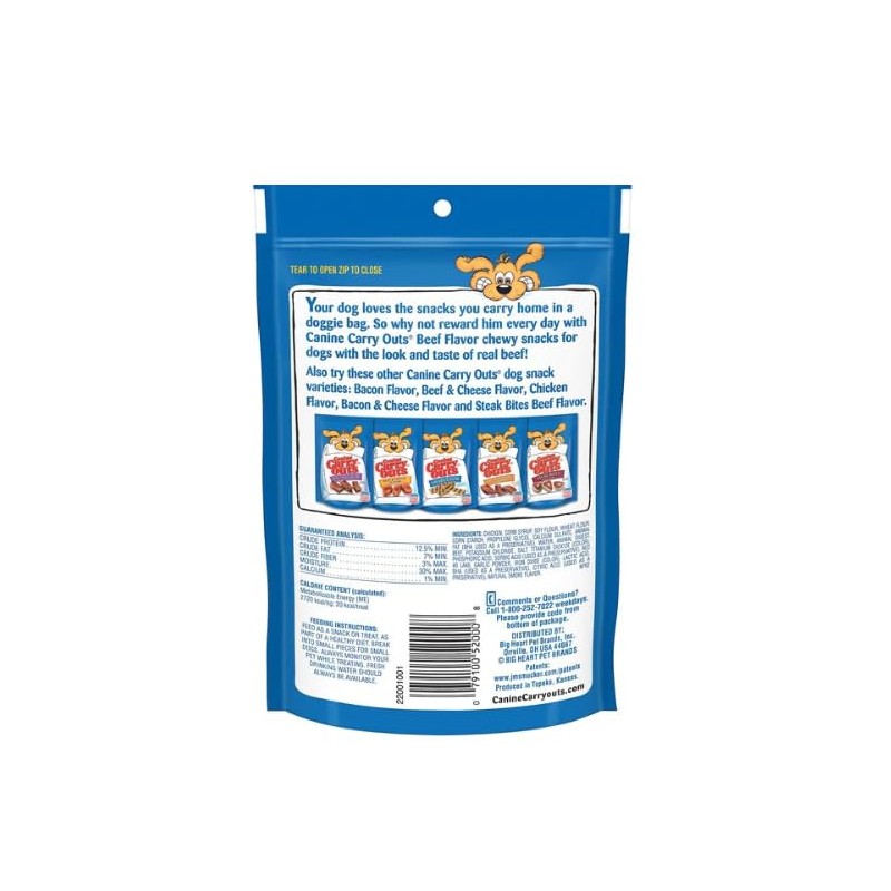 Dog Treats Beef Flavor Net WT 4.5 OZ (128 g)