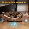 FUKUMARU Extra Large Sisal Cat Scratcher Bed Indoor Sturdy Wood