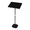 DYNAMI Portable Podium Stand,Acrylic Panel & Carbon Steel Base,Adjustable Height