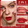 QueenDiary Lip Gloss and Liner Makeup Set, Lifter Gloss and