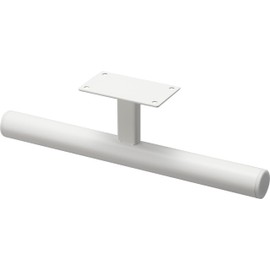 Yamazaki 2032 Under Desk School Bag & Backpack Hanger, White, Main Unit: Approx. W 10.3 x D 1.8 x H 3.0 inches (26.2 x 4.6 x 7.6 cm), Tower Desk, Kitchen Counter, Wall Surface, School Bag Storage