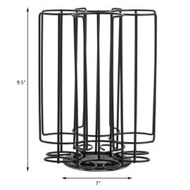 Frcctre Cocktail Capsules Holder, Storage Carousel Bartesian Cocktail Capsule Holder Coffee Pods Holder Tower Stand Rack, Metal Wire Coffee Capsule Storage Organizer, Hold Up to 32 Capsule Pods