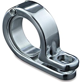 Kuryakyn 4023 Motorcycle Lighting Hardware Component: P-Clamp with 5/16" Mounting Hole, for 1-1/8" or 1-1/4" Diameter Engine Guards/Tubing, Gloss Black, Pack of 1