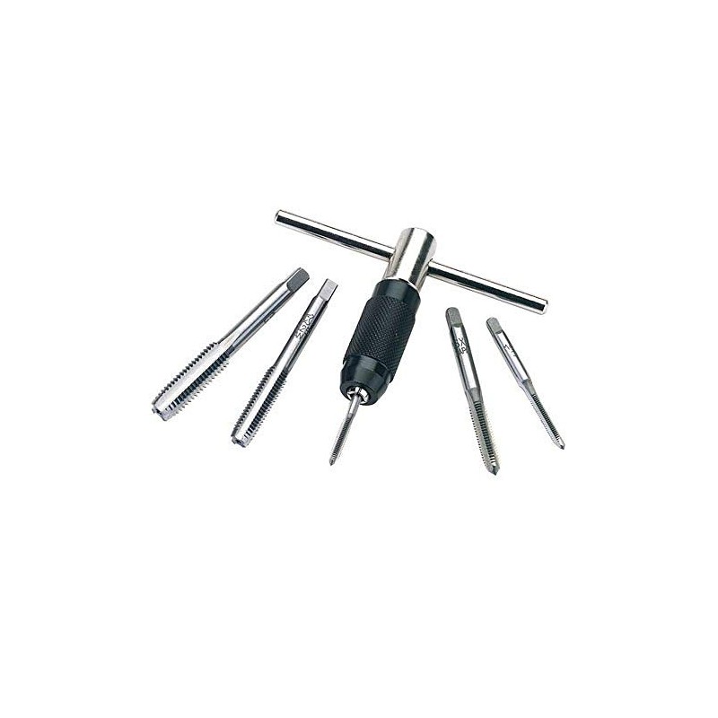 Draper 79202 6-Piece Metric Tap and Holder Set