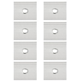 Etomvoop Pack of 8 Awning Eyelets 5/6mm - 7/8mm Hanging Eyelet for Piping Rail, Durable Grey Camping Eyelet Awning Hooks for Motorhome, Caravan