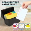 H4D 4x6 Index Card Holder with 100 Heavyweight Ruled Index