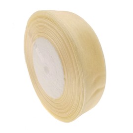 FYdxeud Sheer Organza Ribbon for Gift Wrapping, Craft, Hair Bow, Wedding Deco … (Cream, 3/4" x 50 Yards)
