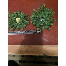 Unbranded Set of 2 Two 3-inch Fir Wreath Holiday  Candle Ring Napkin Ring Doll House Decor