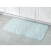 InterDesign Bathroom 34" X 21", Memory Foam Pebble Mat-White