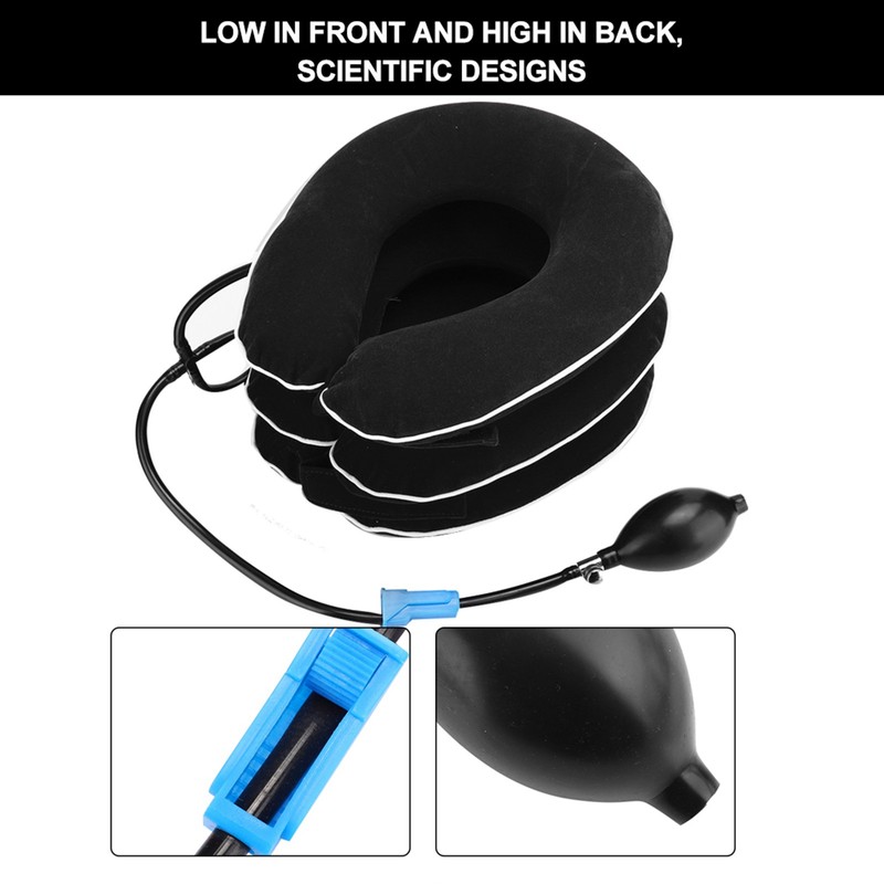 Inflatable Cervical Collar Adult Home Neck Stretching Devices Traction Support