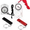 EULAPGOE 2 Pieces Navigation Compass Boy Scout Compass Orienteering Compass