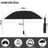 ZDSSM Umbrella Travel Large Windproof Inverted Umbrellas for Rain Portable