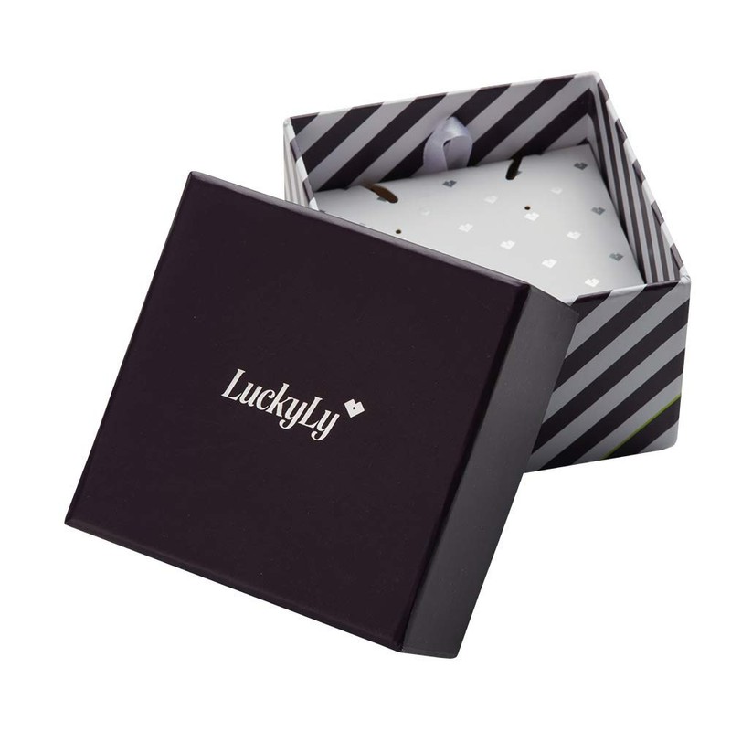 LuckyLy – Anillo de Compromiso para Mujer, Zirconia Cúbica de
