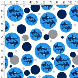 GRAPHICS & MORE Hammerhead Sharks Swimming in the Ocean Gift Wrap Wrapping Paper Roll