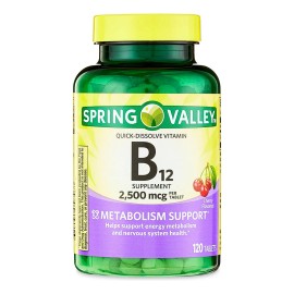 Vitamina B12 Disolución Rápida Sabor Cereza 120 Tabletas