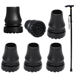 6 Stück Walking Stöcke Gummipuffer rutschfeste Nordic Walking Stöcke Gummipuffer Gummipuffer für Wanderstöcke für Krücken, Walking Stöcke, Trekkingstöcke